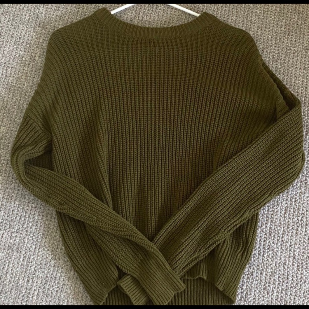 green sweater from urban outfitters
